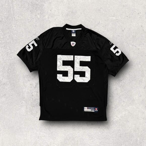 ★ Reebok x NFL Las Vegas Raiders Rolando Mcclain  Black & White Jersey ★ - Picture 7 of 7